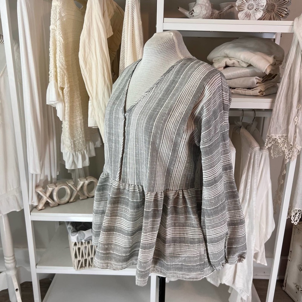 Fantastic Fawn women's size large baby doll top. lagenlook, boho #1414 - Picture 2 of 10